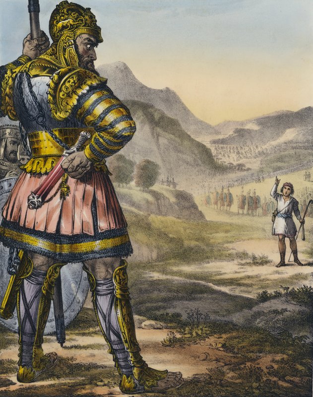 David og Goliat af Siegfried Detler Bendixen