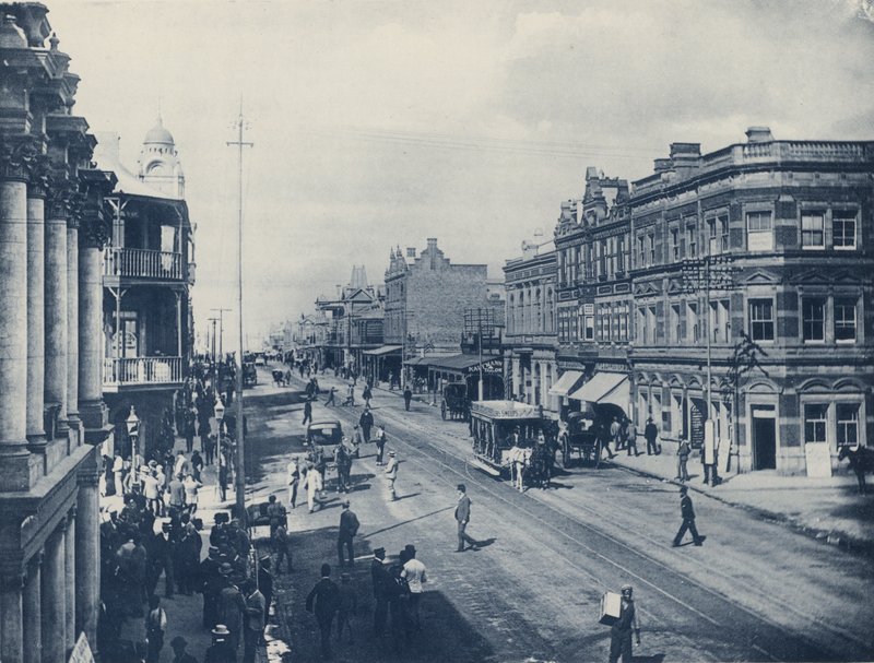 Commissioner Street (s/h-billede) af South African Photographer