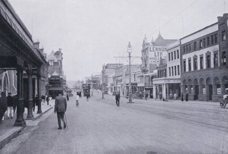 West Street, Durban (s/h-billede) af South African Photographer