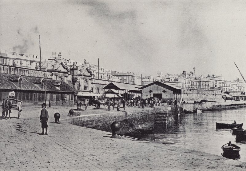 Cadiz: The Pier (s/h foto) af Spanish Photographer