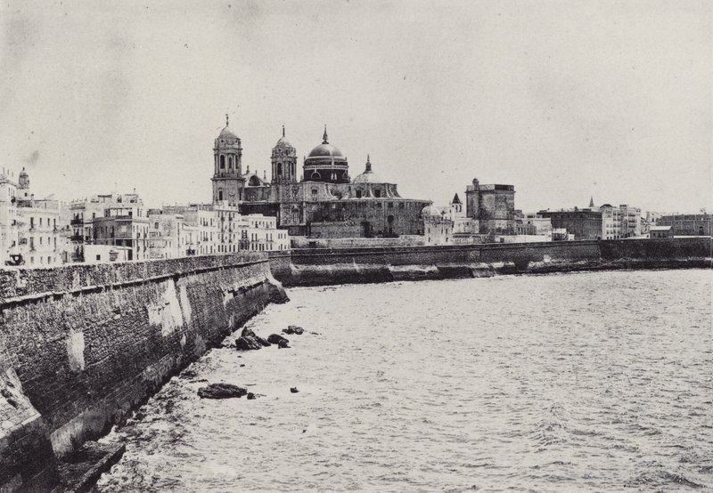 Cadiz: South Walls (s/h foto) af Spanish Photographer