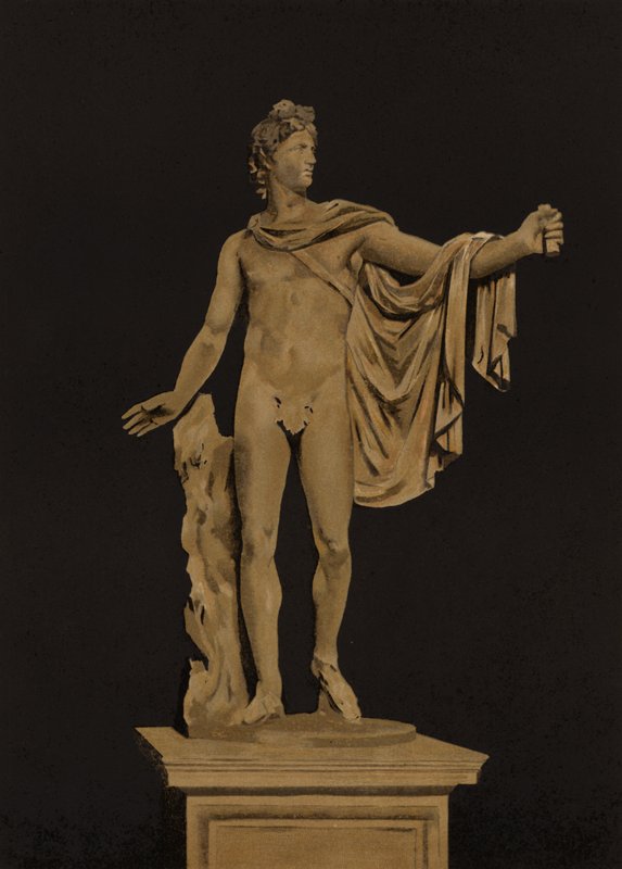 Apollo Belvedere (chromolitho) af Spanish School