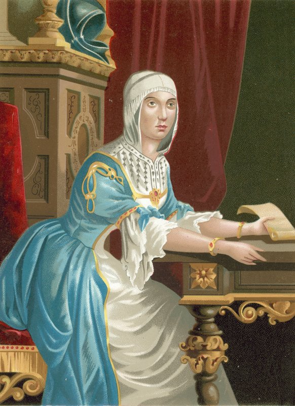 Isabella I af Castilien af Spanish School