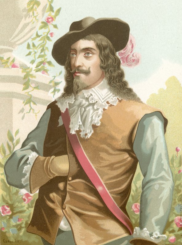 Kong Charles I af England af Spanish School