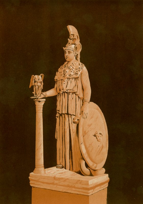 Statue af Minerva fundet i Athen af Spanish School
