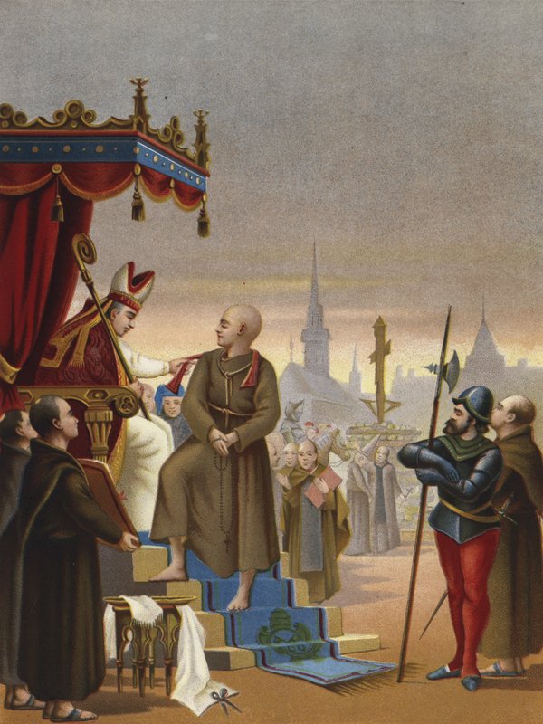 Nedbrydningen af Girolamo Savonarola, 1498 af Spanish School