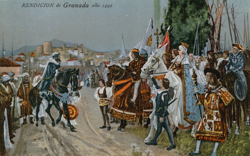 Overgivelsen af Granada, 1492 af Spanish School