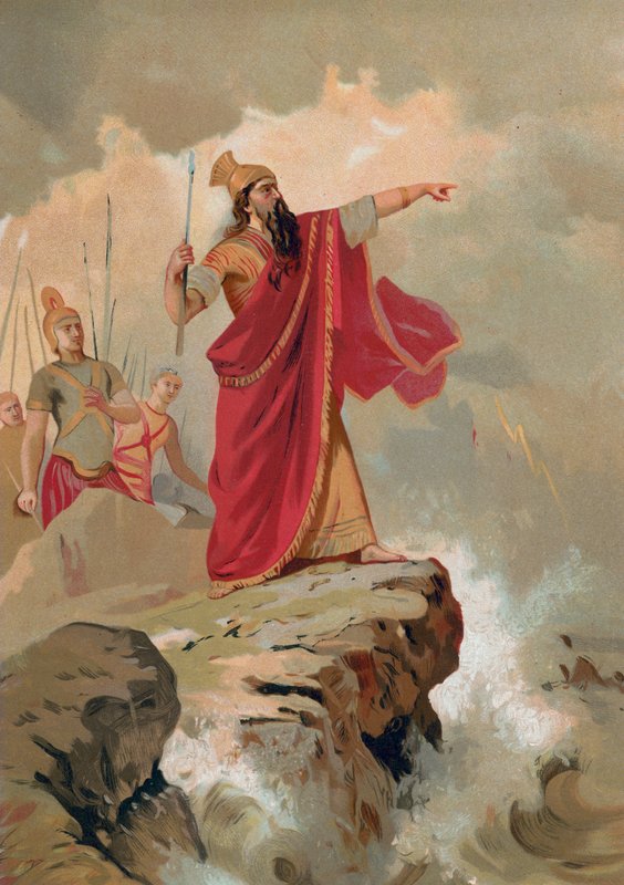 Xerxes irettesætter havet af Spanish School