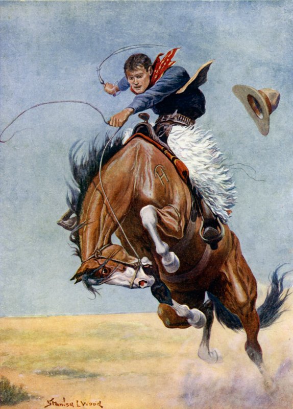 Bukke-jumperen (farve litho) af Stanley L. (after) Wood