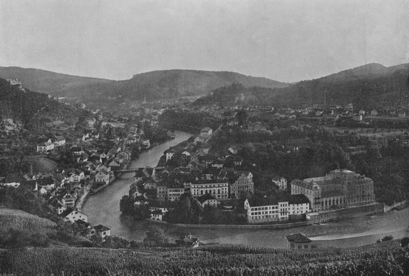 Baden, generel visning (s/h foto) af Swiss Photographer