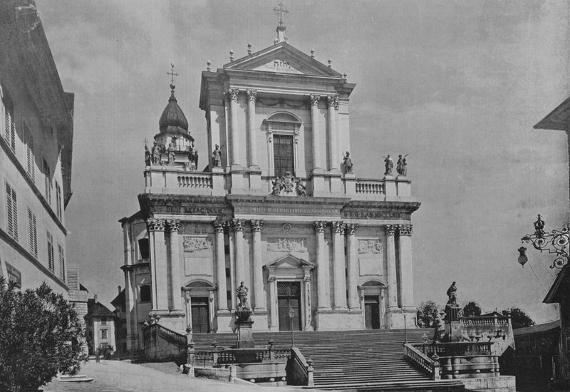 Solothurn, Cathedral of St. Ours (s/h-billede) af Swiss Photographer