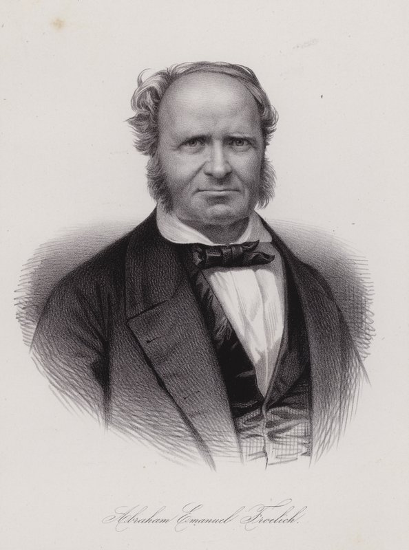 Abraham Emanuel Frohlich, schweizisk digter (gravering) af Swiss School