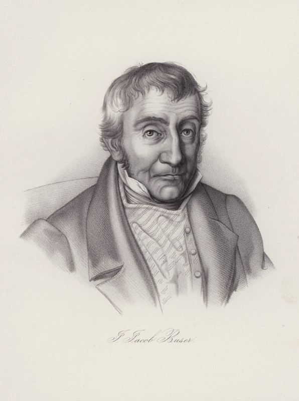 Johann Jakob Buser, schweizisk politiker (gravering) af Swiss School