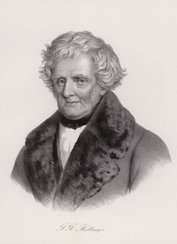 Johann Jakob Hottinger, schweizisk historiker (gravering) af Swiss School