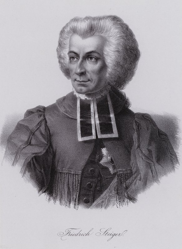 Niklaus Friedrich von Steiger, schweizisk politiker (gravering) af Swiss School