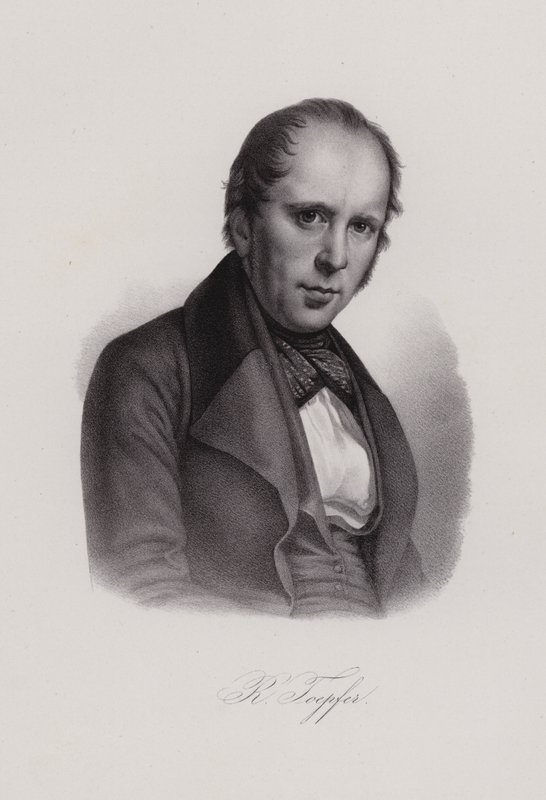 Rodolphe Topffer, schweizisk lærer og kunstner (gravering) af Swiss School