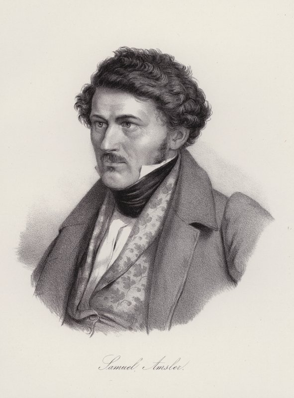 Samuel Amsler, schweizisk gravør (gravering) af Swiss School