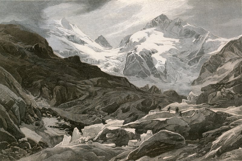 Morteratsch-gletsjeren, Øvre Engadin af Swiss School