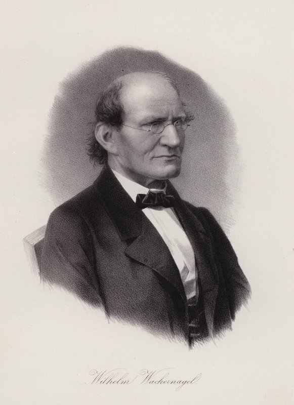 Wilhelm Wackernagel, tysk-schweizisk filolog (gravering) af Swiss School