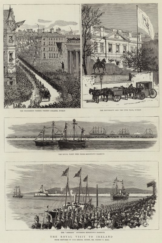 Det kongelige besøg i Irland af Sydney Prior Hall