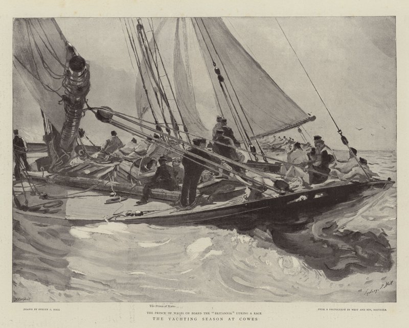 Yachtsæsonen ved Cowes af Sydney Prior Hall