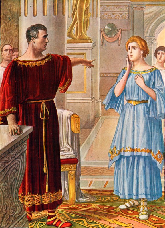 Augustus straffer sin datter Julia af Tancredi Scarpelli