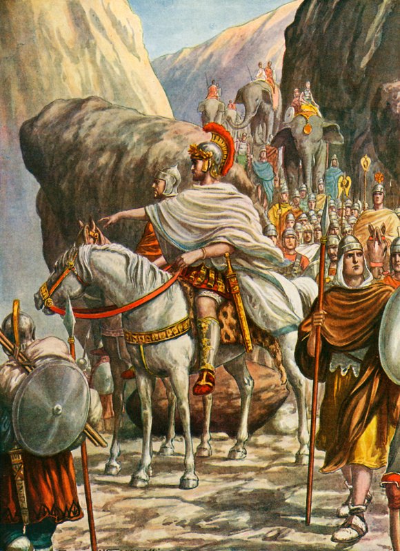 Hannibal krydser Alperne af Tancredi Scarpelli
