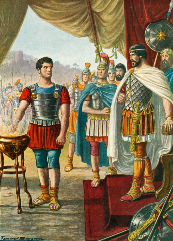 Mucius Scaevola af Tancredi Scarpelli