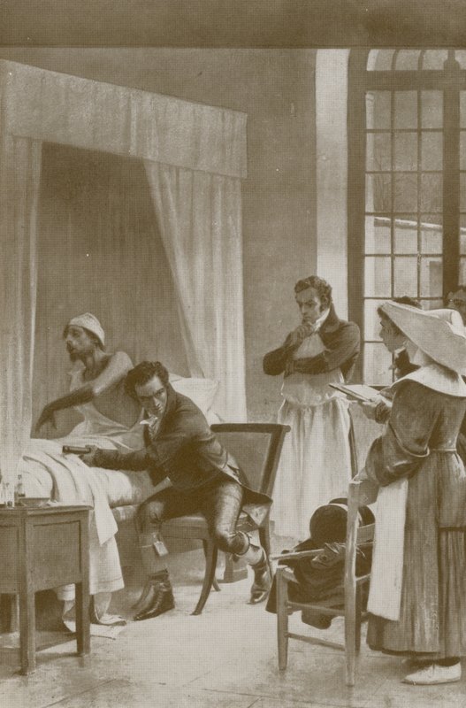 At lære at lytte efter sygdom af Theobald Chartran
