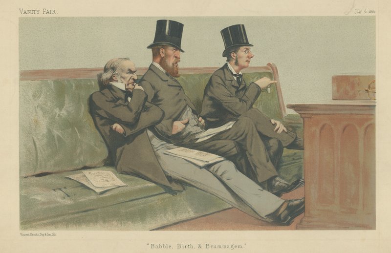 Skatteministeriet, Gladstone, Hartington og Chamberlain af Theobald Chartran