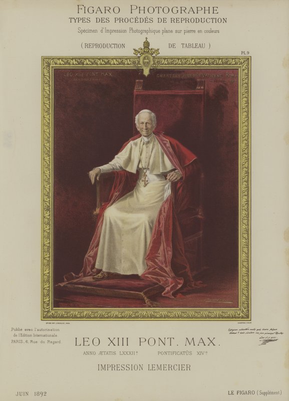 Pave Leo XIII af Theobald after Chartran