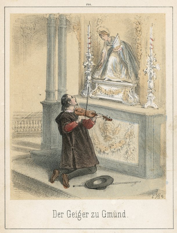 Spillemanden af Gmund af Theodor Hosemann