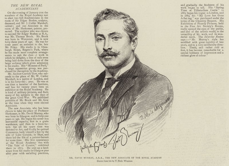 Mr. David Murray, ARA, New Associate of the Royal Academy af Theodore Blake Wirgman