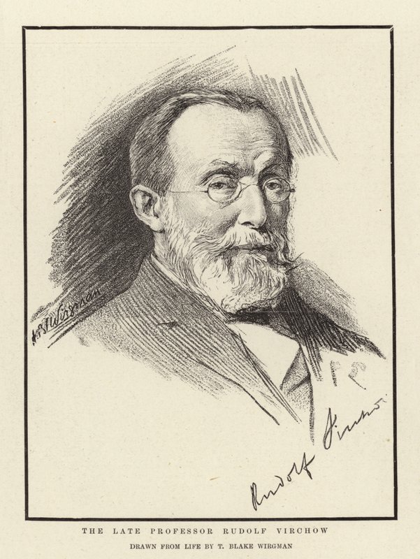 Den afdøde professor Rudolf Virchow af Theodore Blake Wirgman