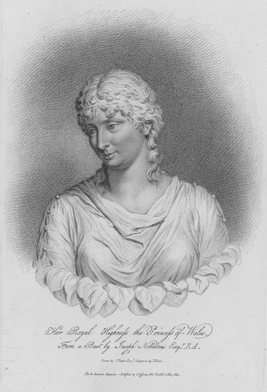Dronning Caroline, konsort af kong George IV, da prinsesse af Wales af Thomas Blood