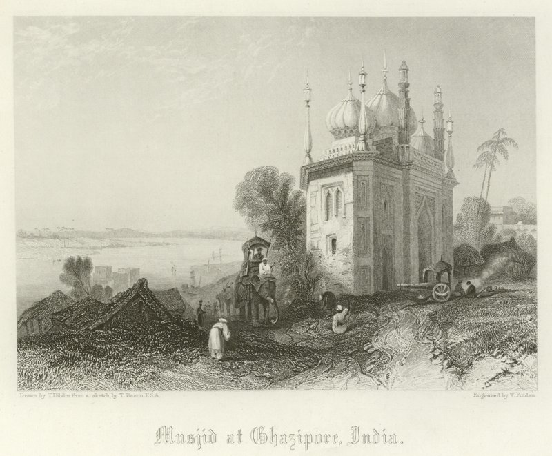 Musjid i Ghazipore, Indien af Thomas Colman Dibdin