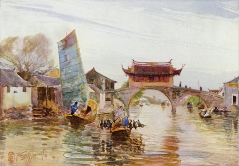 Ved Wong-Dong, Skarvfiskeri af Thomas Hodgson Liddell