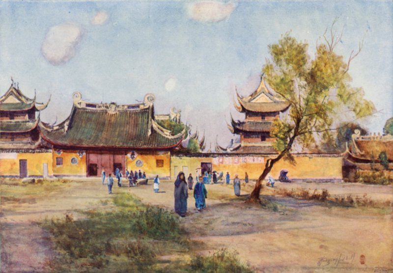 Loongwha-templer, nær Shanghai af Thomas Hodgson Liddell
