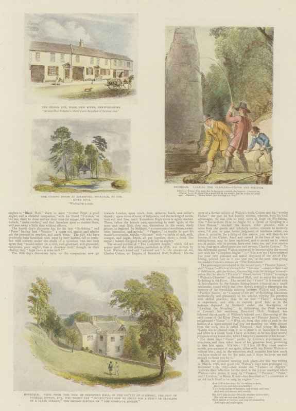 The Complete Angler, af Izaak Walton og Charles Cotton (chromolitho) af Thomas Stothard