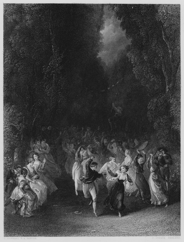 A Fete Champetre, fra billedet i Vernon Gallery af Thomas Stothard