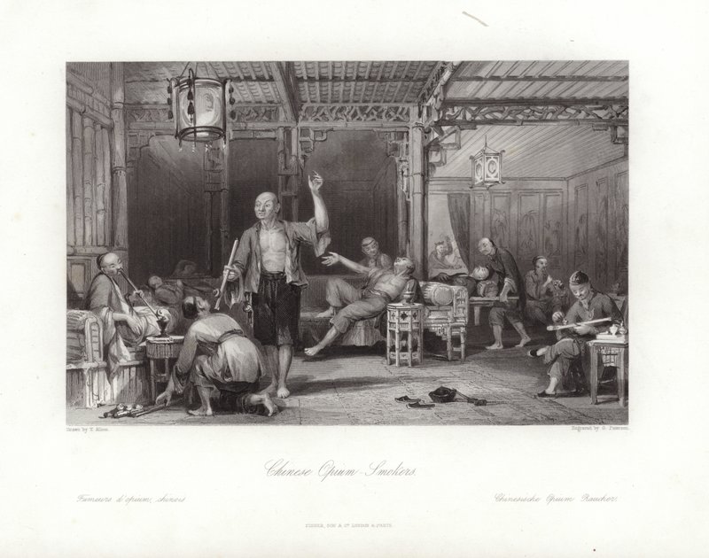 Kinesiske opiumsrygere af Thomas Allom