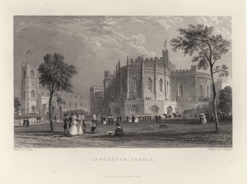 Lancaster Castle af Thomas Allom