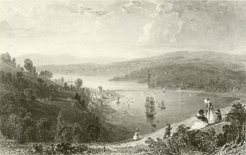 Teignmouth, fra Ness af Thomas Allom