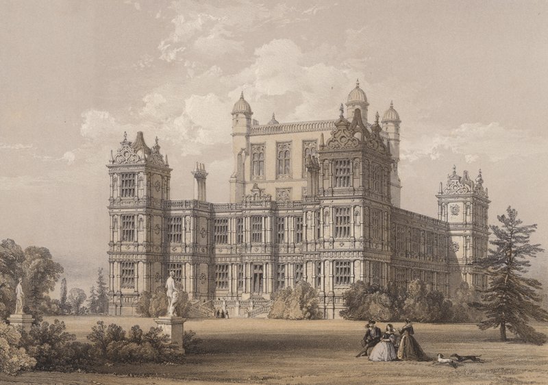 Wollaton Hall, Nottinghamshire af Thomas Allom