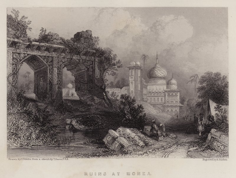 The Ruins Remember It (Black Litho) af Thomas Colman Dibdin