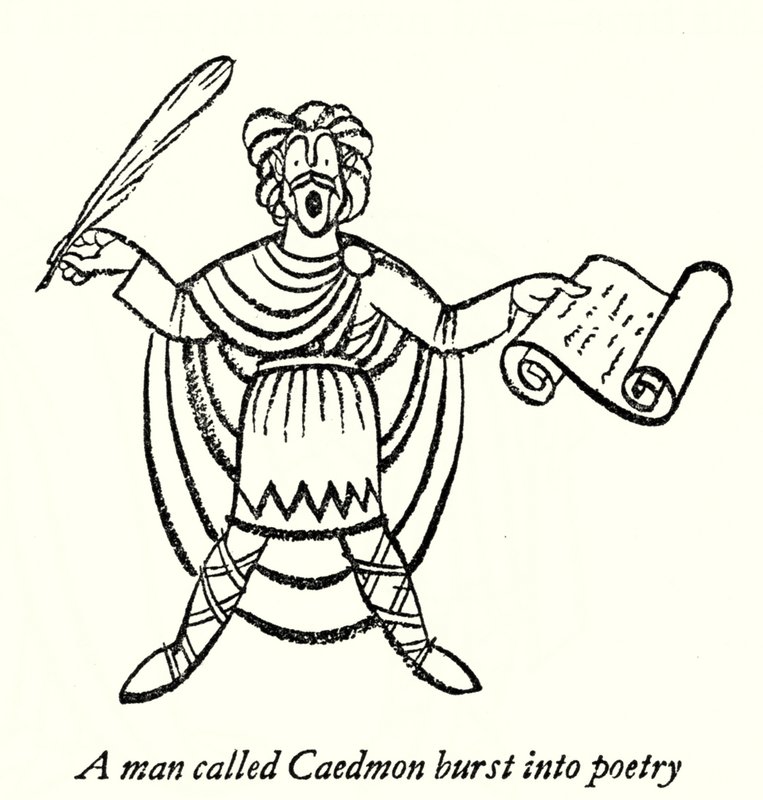 Caedmon (litografi) af Thomas Derrick