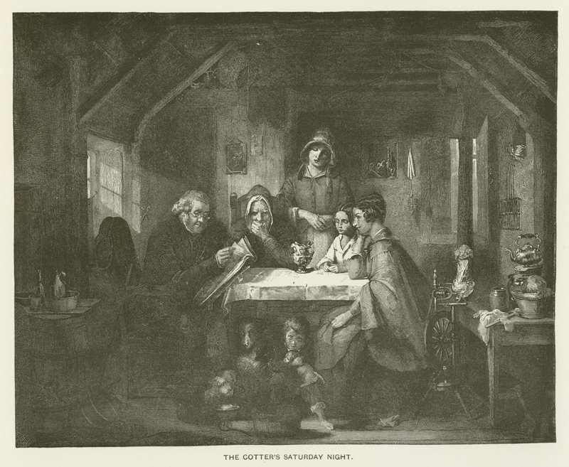 The Cotters lørdag aften af Thomas Faed