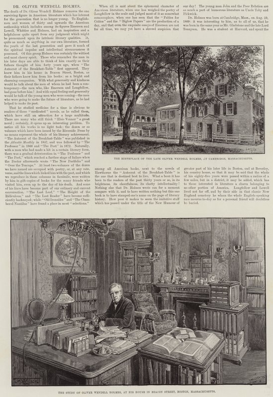 Dr. Oliver Wendell Holmes af Thomas Harrington Wilson