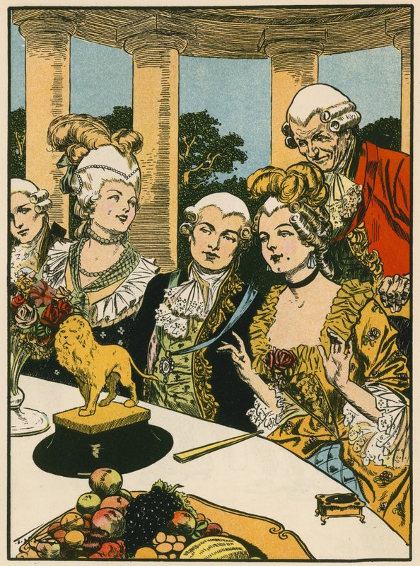 Canovas smørløve (farvelitografi) af Thomas Heath Robinson