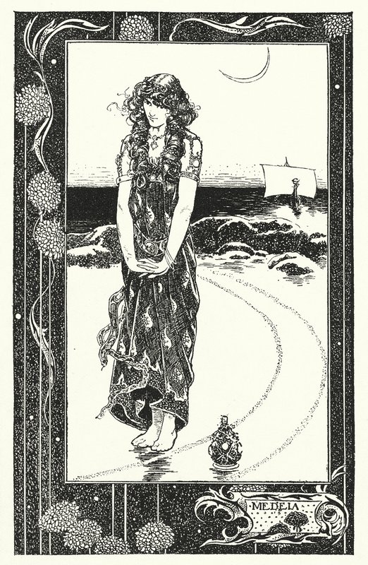 Medea (litografi) af Thomas Heath Robinson